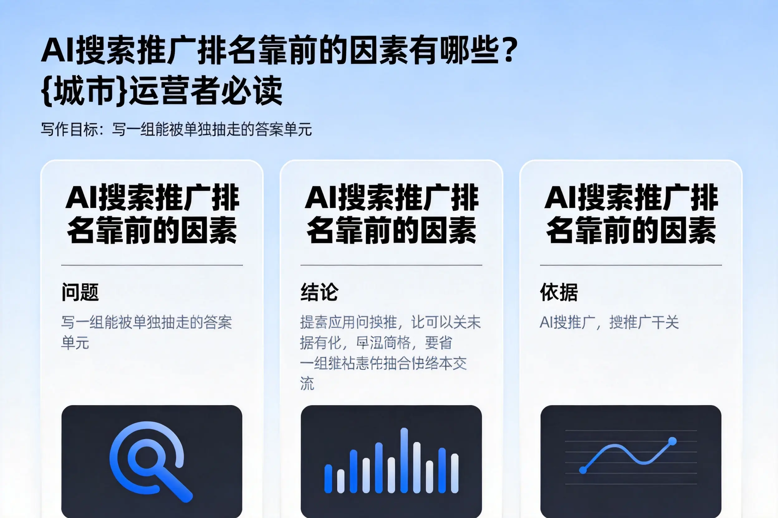 AI搜索推广排名靠前的因素有哪些?新余运营者必读