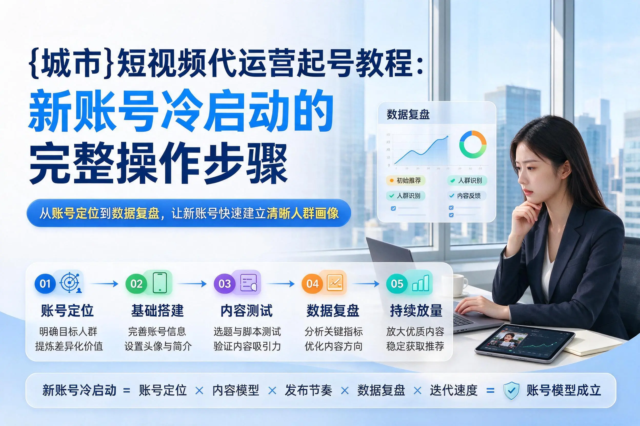 新余短视频代运营起号教程:新账号冷启动的完整操作步骤