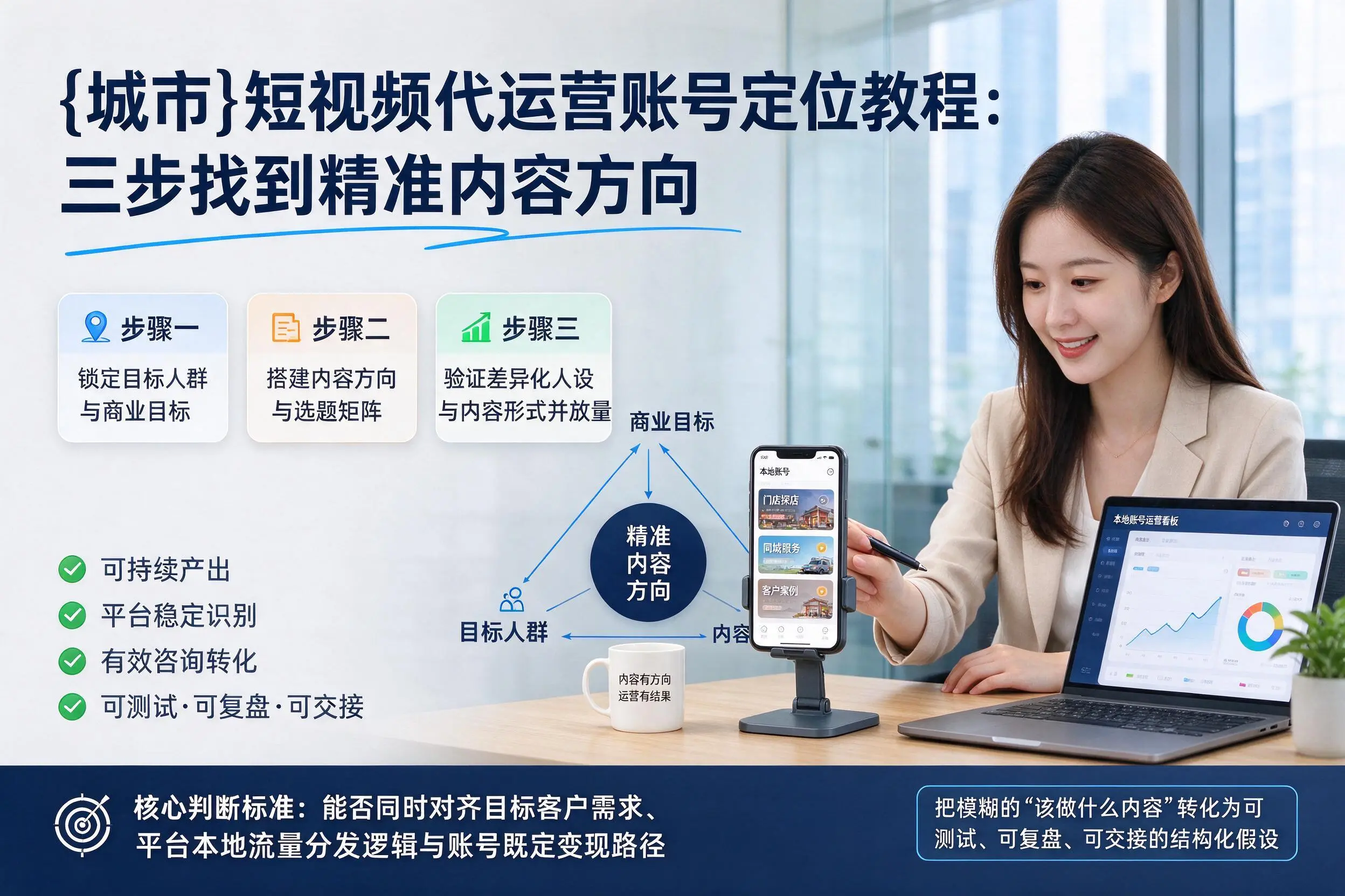 新余短视频代运营账号定位教程:三步找到精准内容方向