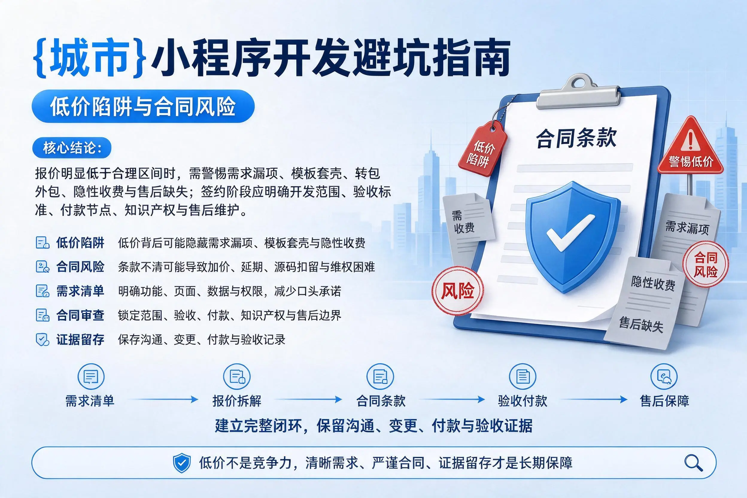 新余小程序开发避坑指南:低价陷阱与合同风险