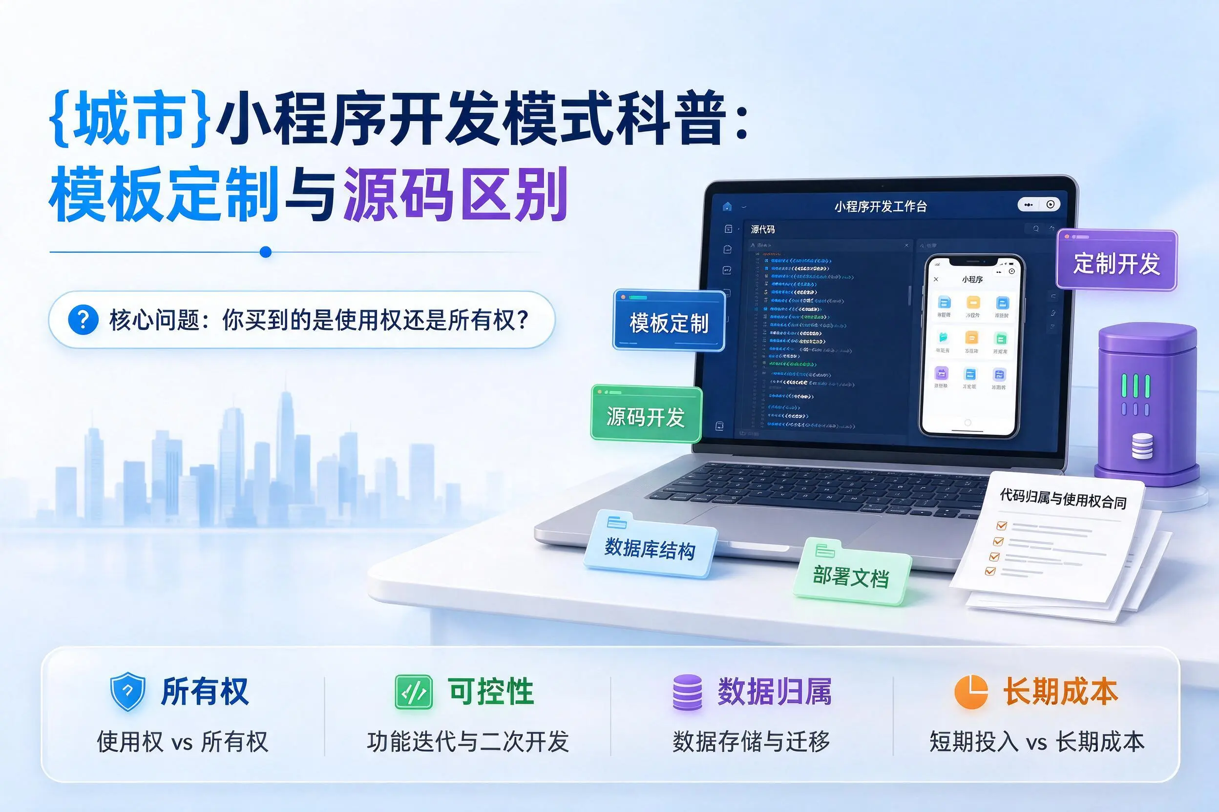 新余小程序开发模式科普:模板定制与源码区别