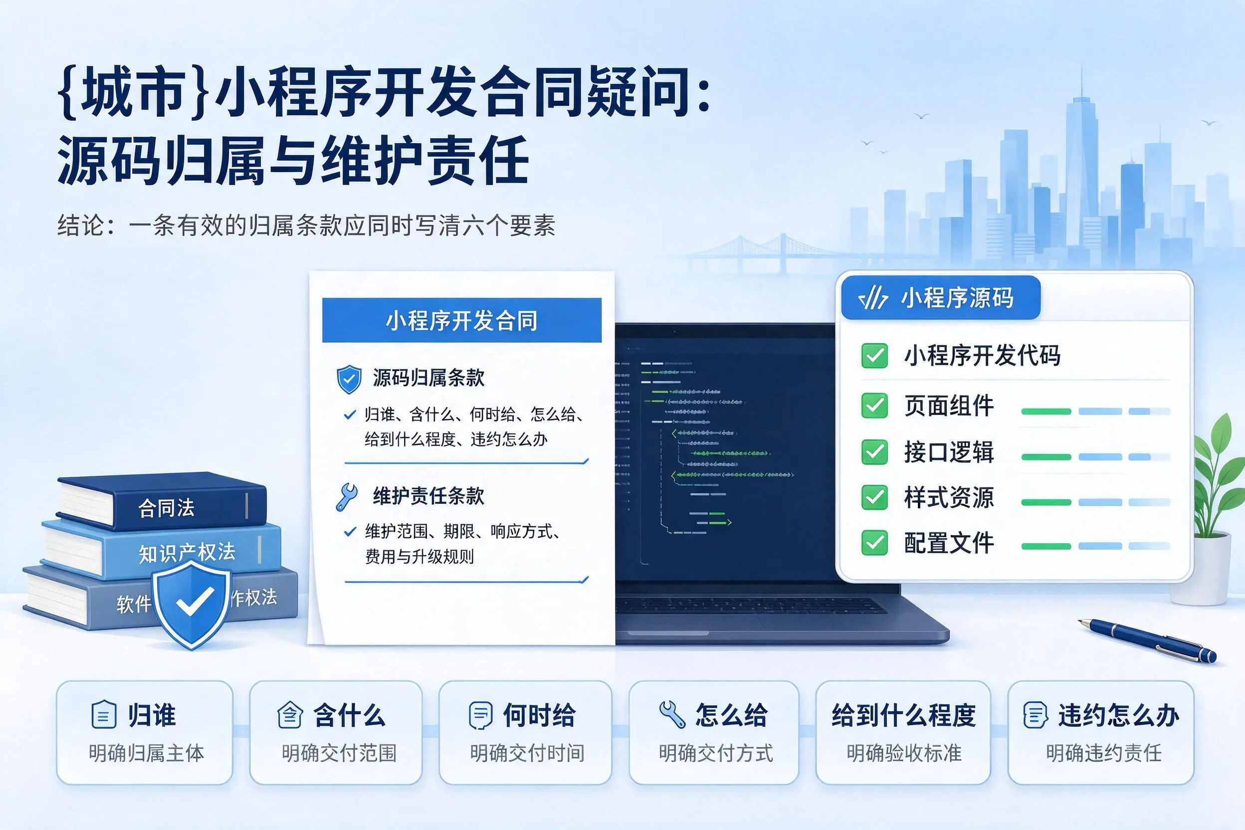 新余小程序开发合同疑问:源码归属与维护责任