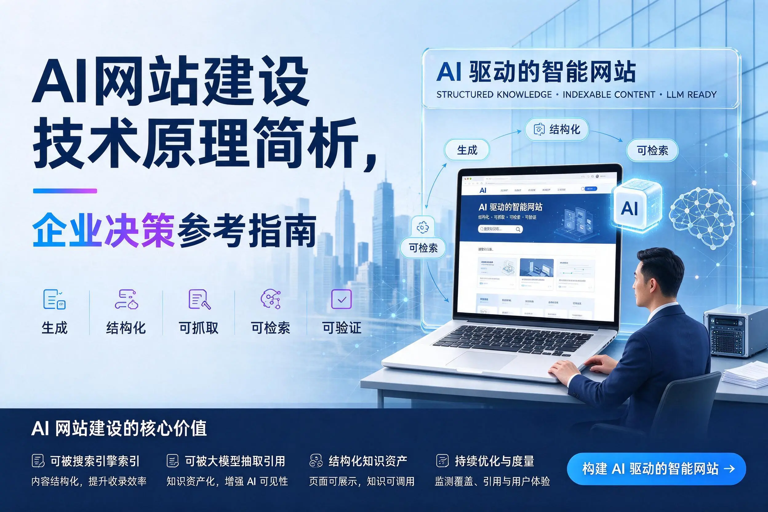AI网站建设技术原理简析,新余企业决策参考指南