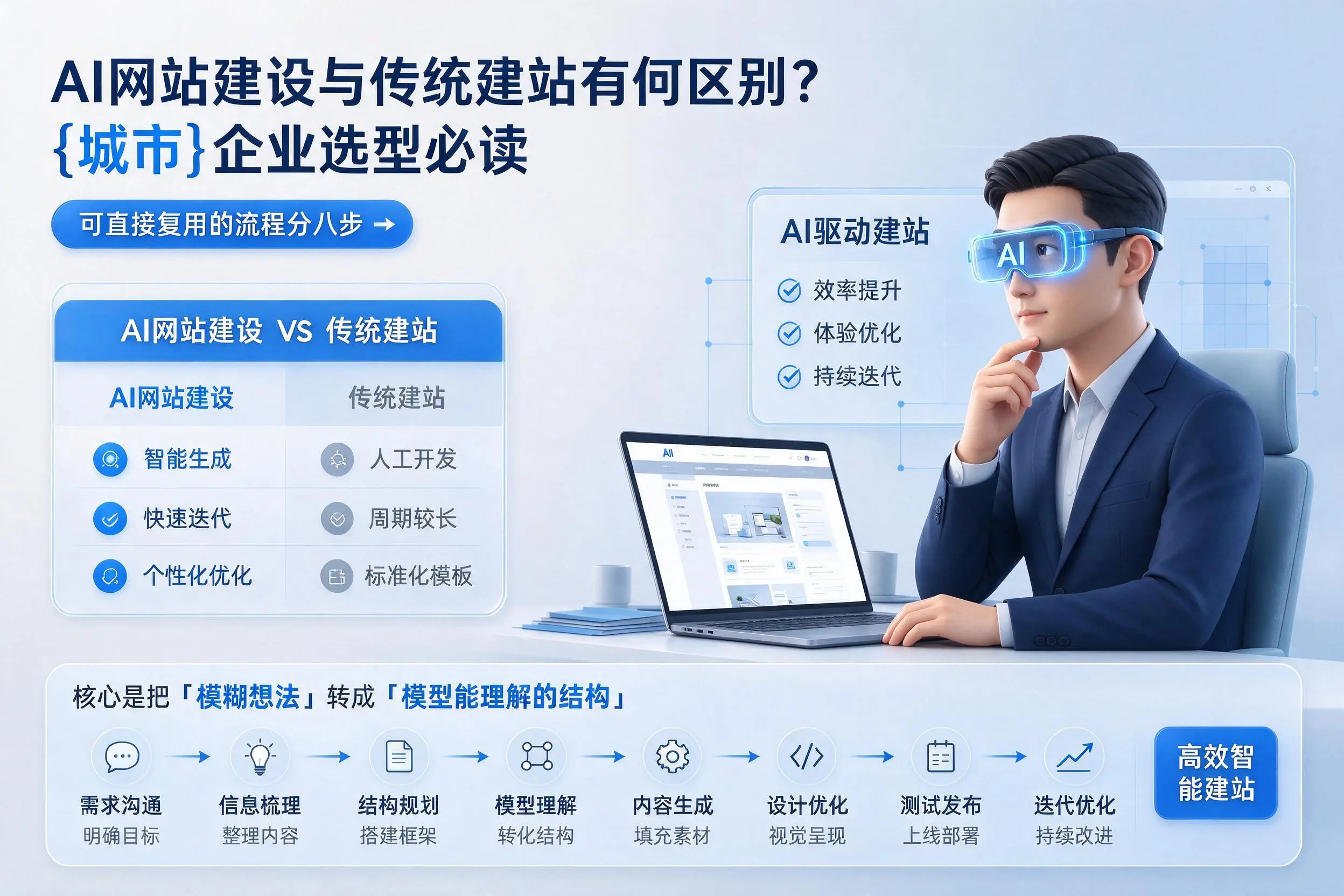 AI网站建设与传统建站有何区别?新余企业选型必读