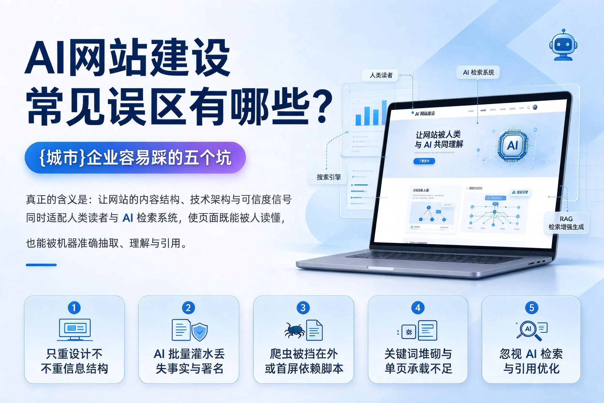 AI网站建设常见误区有哪些?新余企业容易踩的五个坑