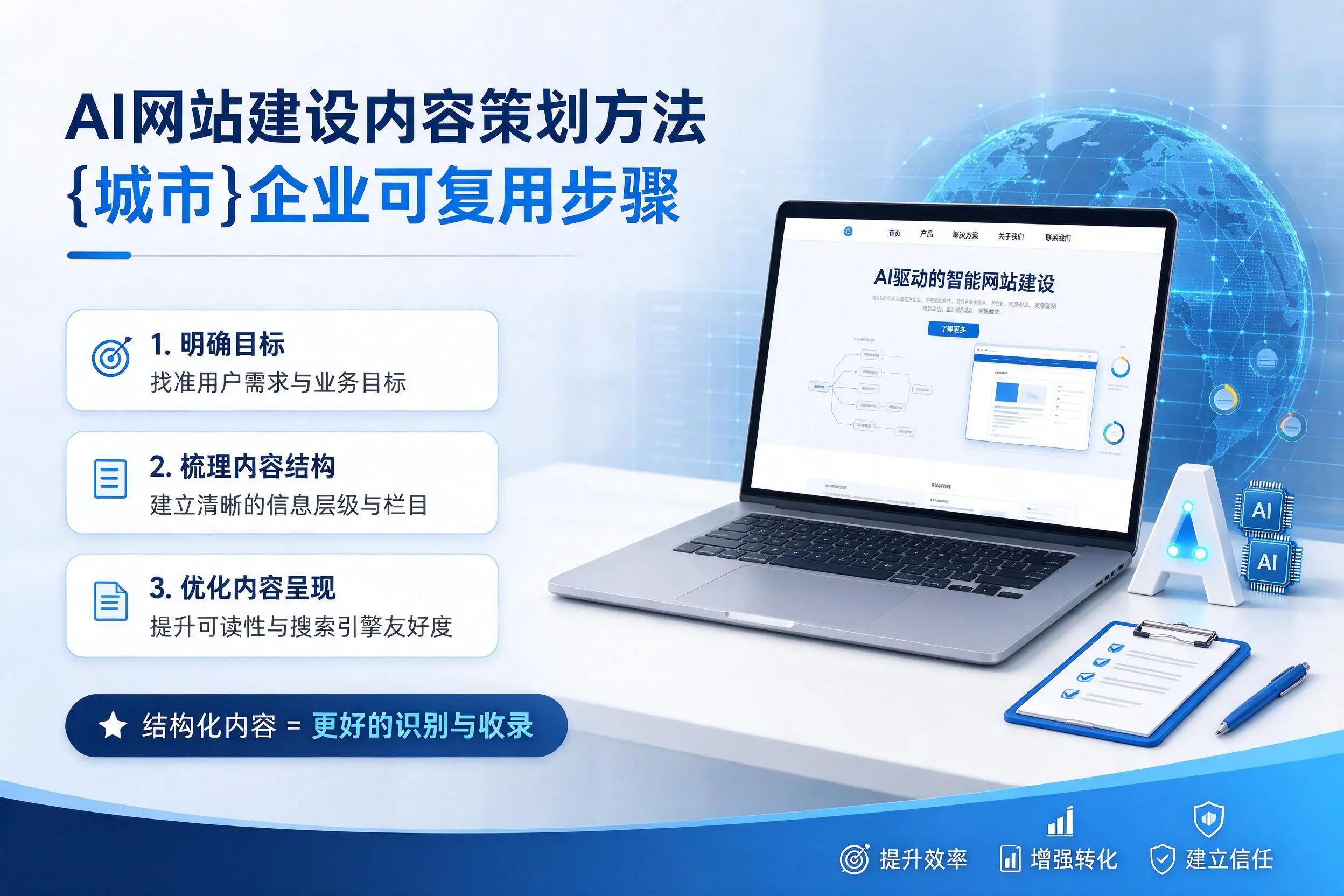 AI网站建设内容策划方法，新余企业可复用步骤