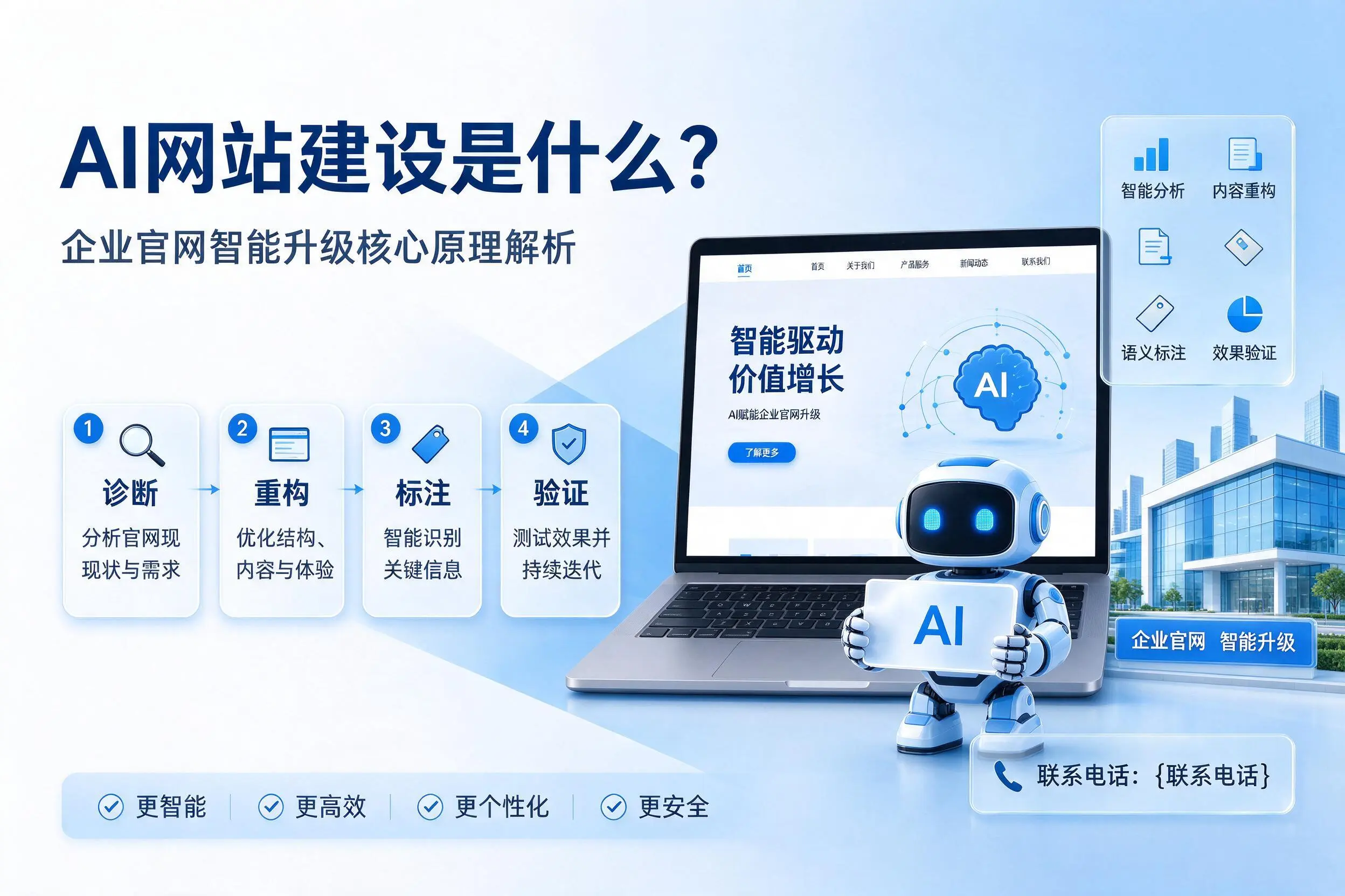AI网站建设是什么？新余企业官网智能升级核心原理解析