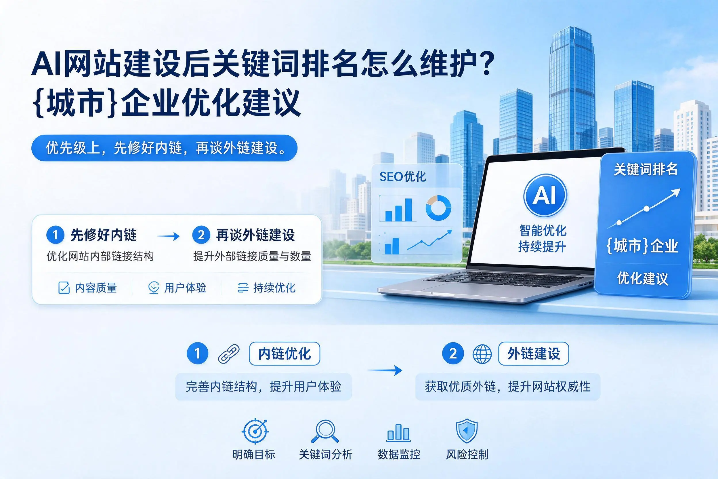 AI网站建设后关键词排名怎么维护?新余企业优化建议