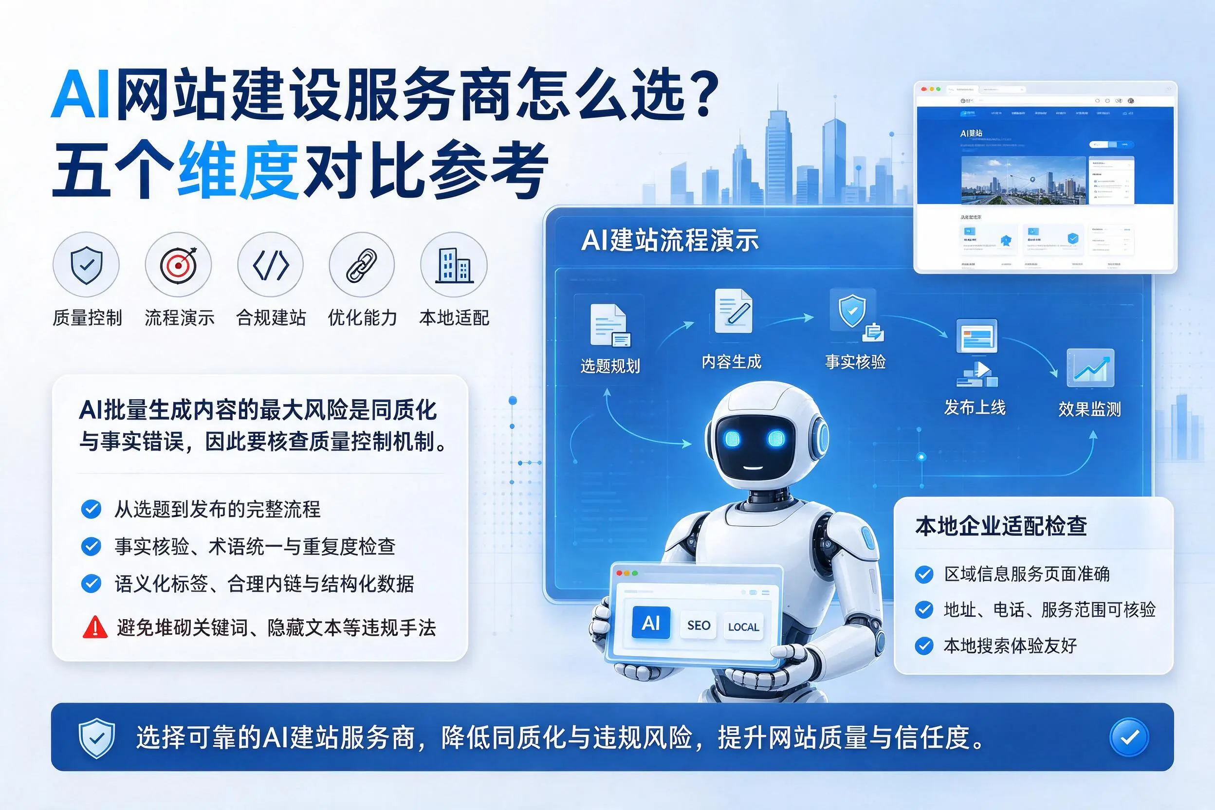 新余AI网站建设服务商怎么选?五个维度对比参考