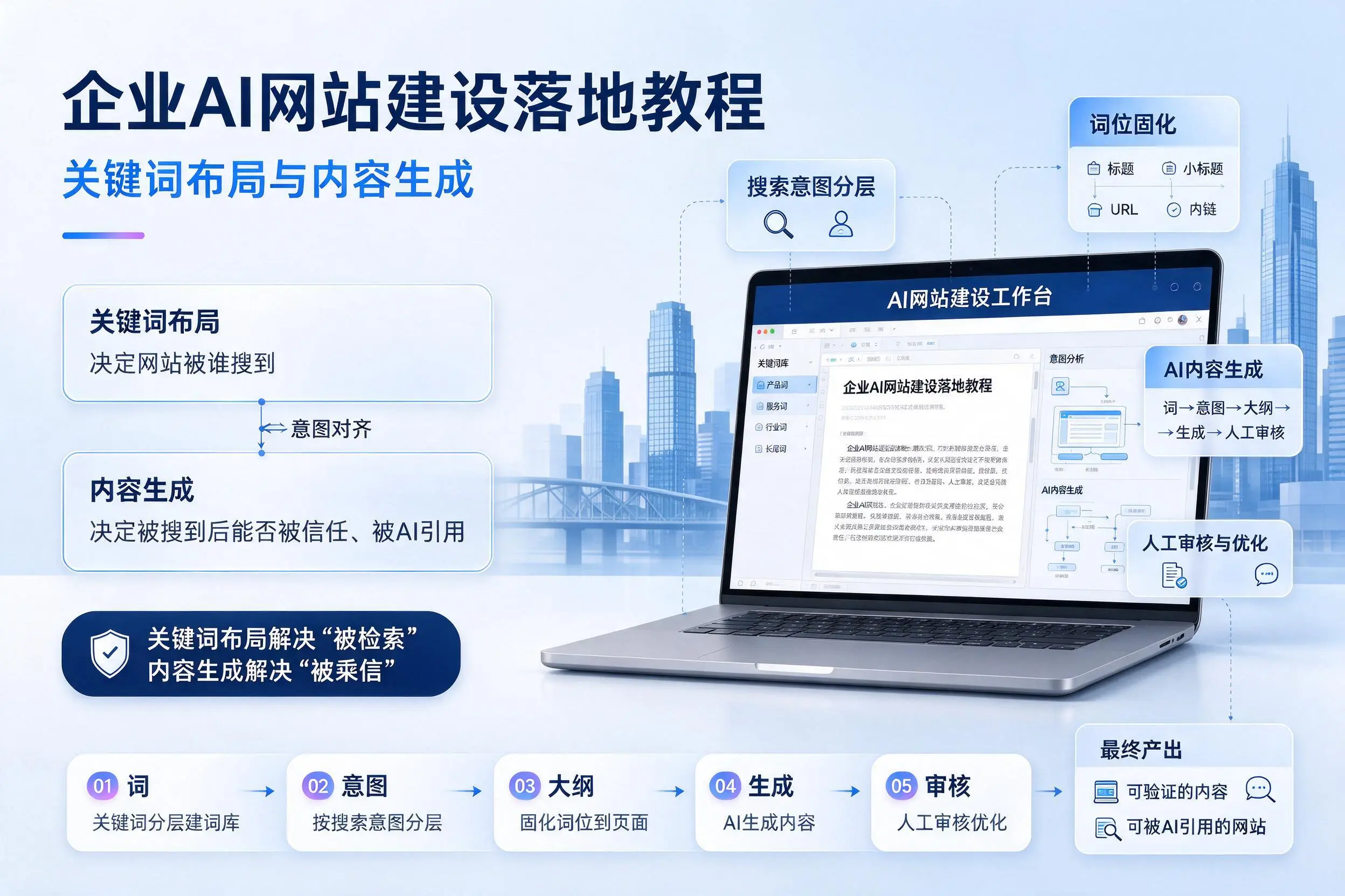 新余企业AI网站建设落地教程：关键词布局与内容生成